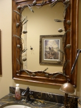 Ornate Bathroom Mirror