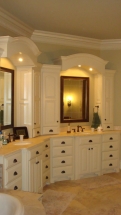 Double Vanity and Cabinets