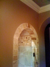 Arched Tile Shower Doorway Arched Tile Shower Doorway